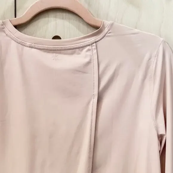 ATHLETA Sunlover UPF Top Size Small Tulip Back Active Workout Top Light Pink - Picture 3 of 14